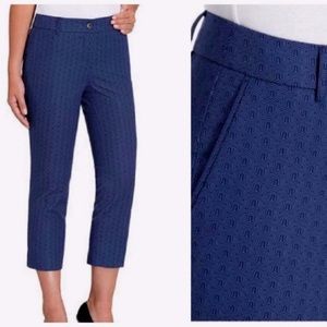 Hilary Radley Slim Leg Blue Combo pants